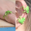 Cute Tree Frog Ear Clip & Adjustable Ring