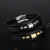 Cowhide Men's Multi-Layer Leather Bracelet