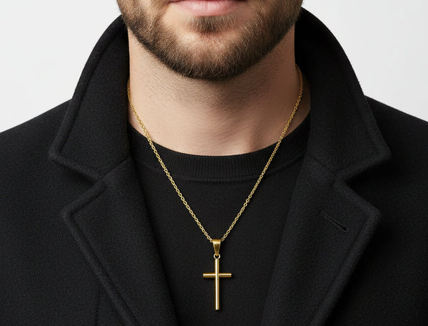 Rustfritt Stål Korshalskjede