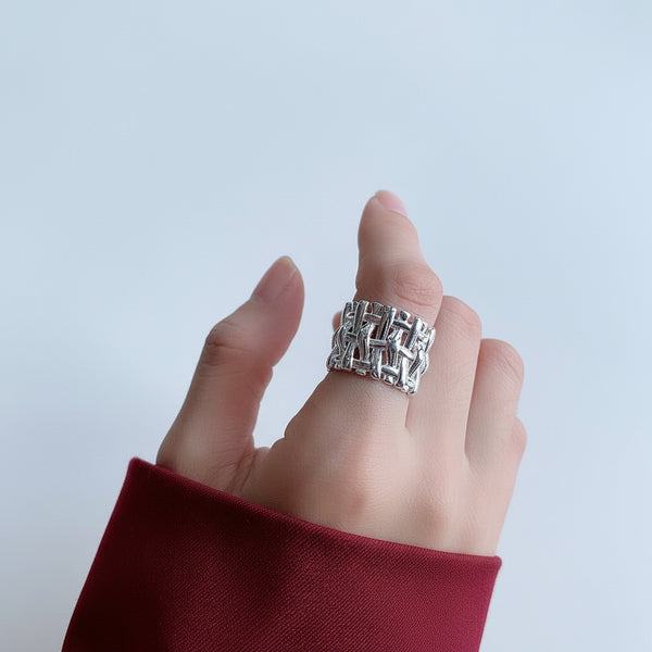 Flettet hulring bred, enkel, unisex