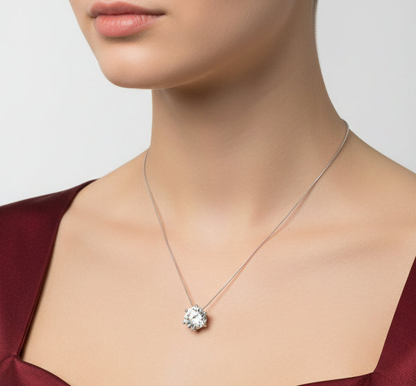 Enkelt Diamanthalskjede Dame