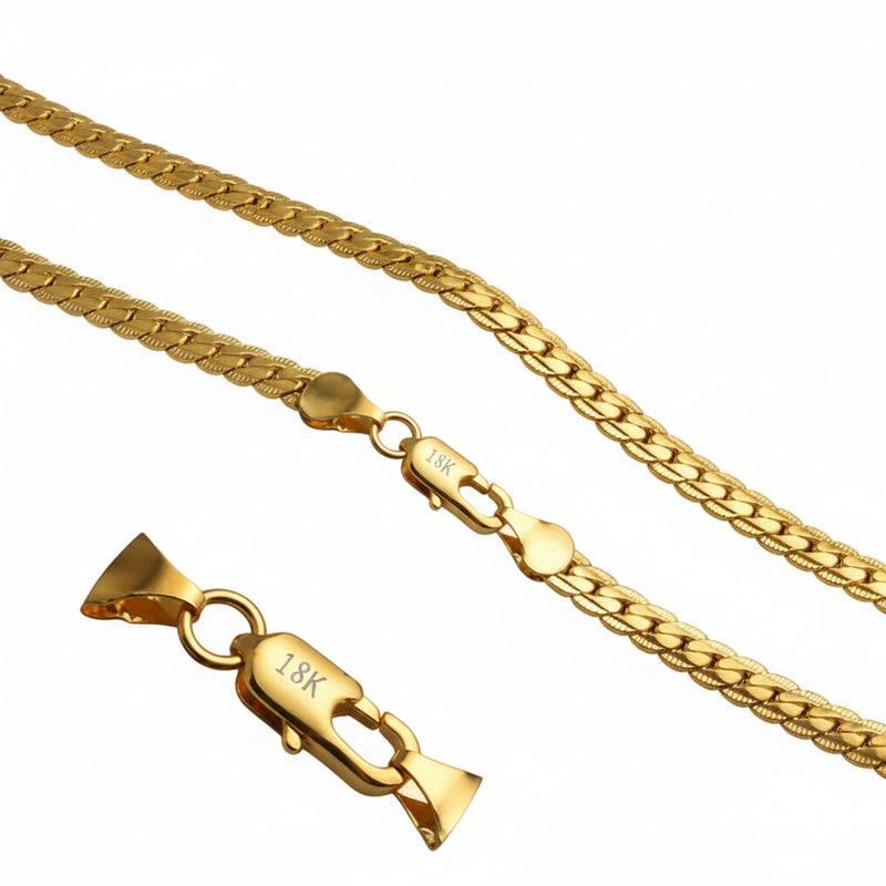 Gullbelagt Halskjede