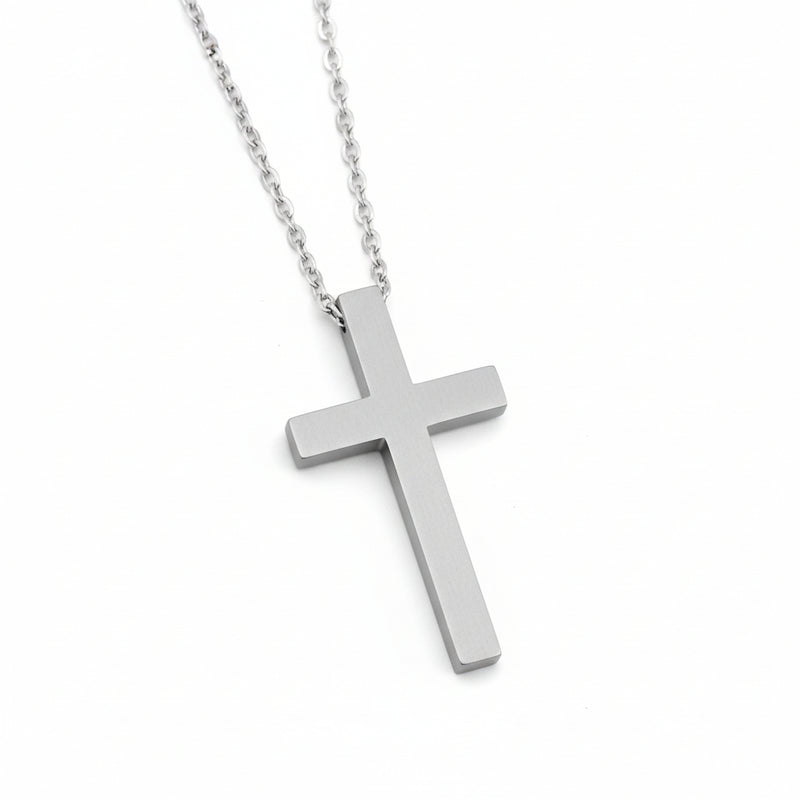 Rustfritt Stål Korshalskjede Unisex Minimalistisk Smykke