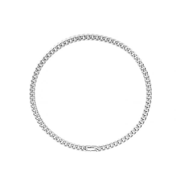 Herrekjede Kubansk Titanstål, Rundslipt Lås