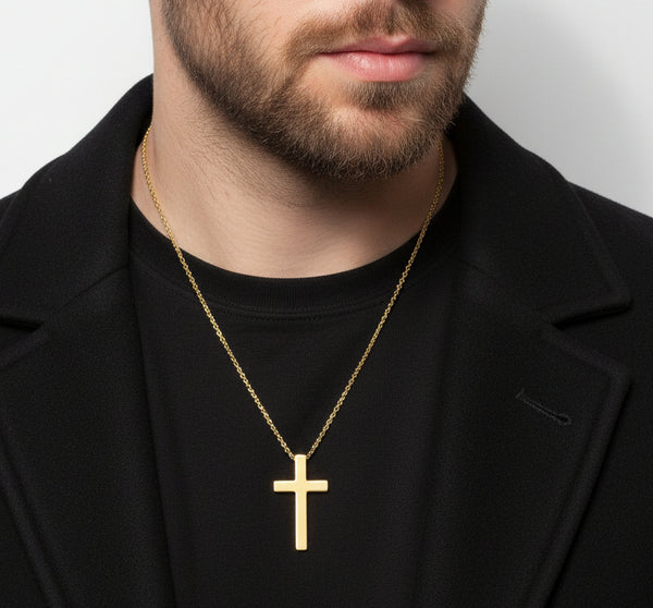 Rustfritt Stål Korshalskjede Unisex Minimalistisk Smykke