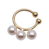 316L perleklipsøreringer 18K gull, uten piercing