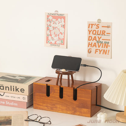 NordicHide™ Kabelorganiseringsboks i Tre