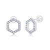 Moissanite S925 sølv studs – trendy og rimelige