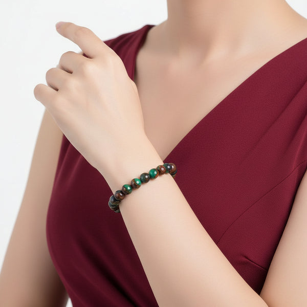 Naturlig stein perlearmbånd Dame