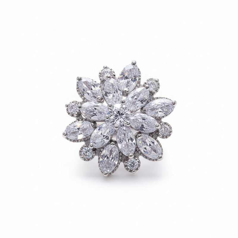 Huitan dobbel-lags blomster-studs – 7 farger