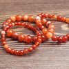 Rødt Agat Krystallarmbånd Enkel Stil, Unisex