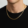 Herrekjede gull  50/60/70 cm, 4,5 mm, N272