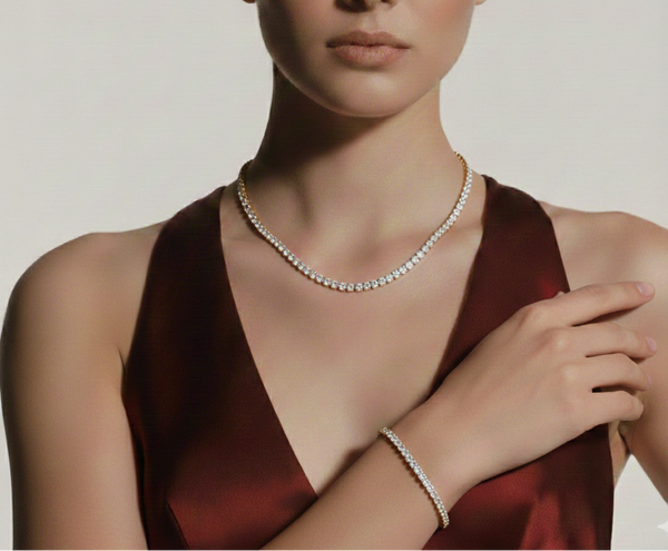 Tenniskjede Iced Out – 5A Kubisk Zirkonia