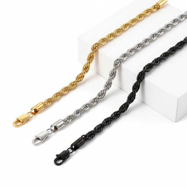 Vnox Unisex Taukjedearmbånd – Rustfritt Stål