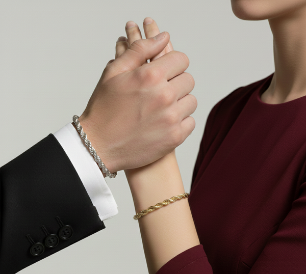 Vnox Unisex Taukjedearmbånd – Rustfritt Stål