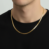Herrekjede gull  50/60/70 cm, 4,5 mm, N272