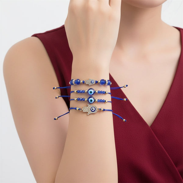 Håndlaget Diamant Flettet Armbånd Justerbart, Unisex