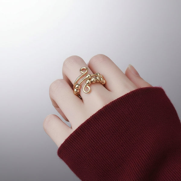 Fidget dobbel lags justerbar stressring  fargelagring