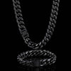 Titanstål Cuban Link Halskjede & Armbånd Hip Hop