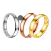 Enkel 4 mm titanring  unisex
