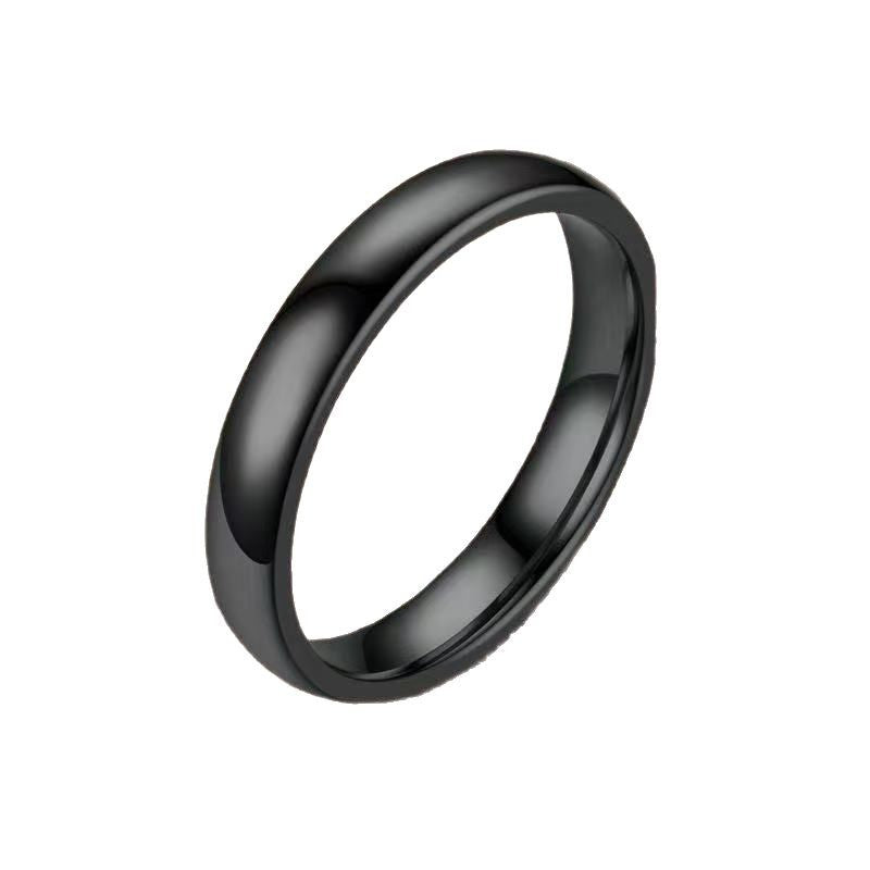 Enkel 4 mm titanring  unisex
