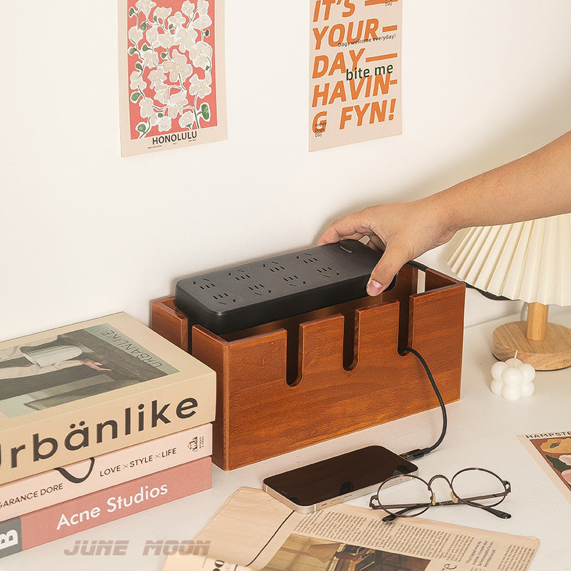 NordicHide™ Kabelorganiseringsboks i Tre