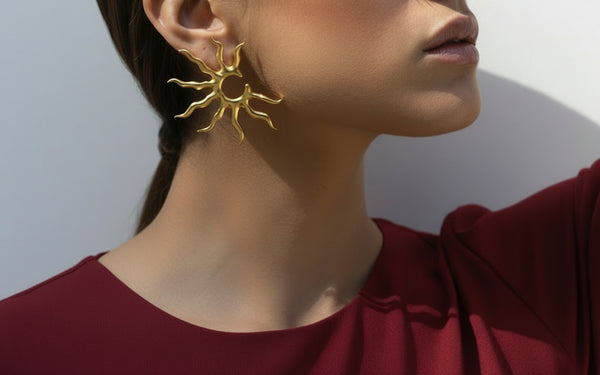 Solformede boho-øredobber  kvinner