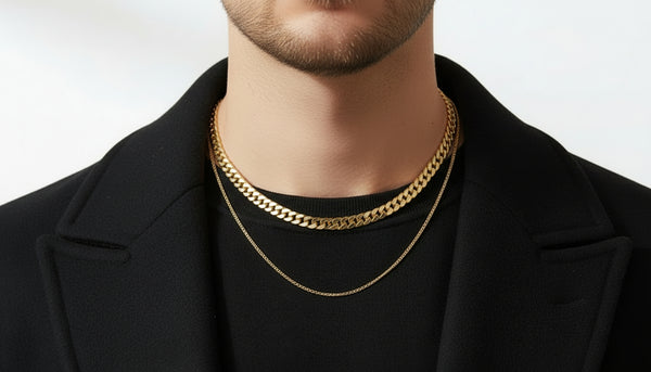 Rustfritt stål halskjede firkantet box kjede