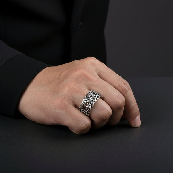 Vintage Blomster Ring S925 Sterling Sølv