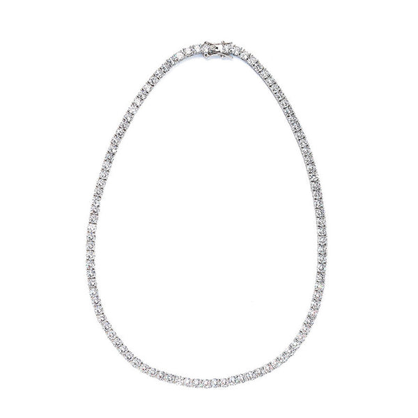 Enkel sølvarmbånd 4 mm, 45 cm